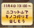 ニコット山でキノコ狩りを楽しもう