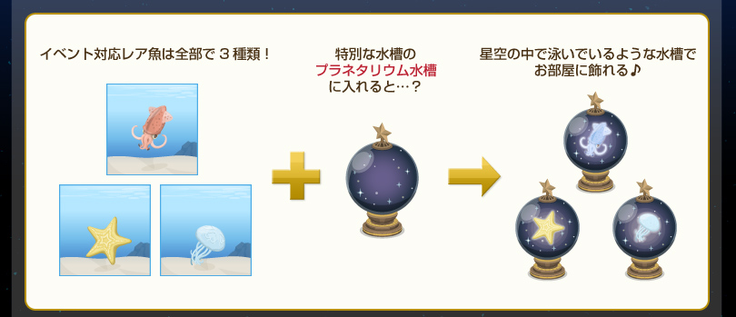 イベント対応レア魚は全部で三種類